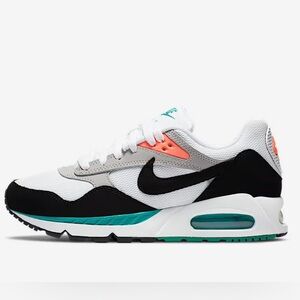 Nike Air Max Sneakers in White, Black, and Teal